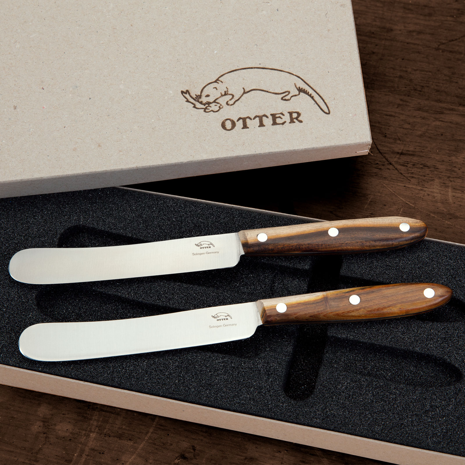 Geschenkset-Tafelmesser-Duo Duo-Tafelmesser Nuss